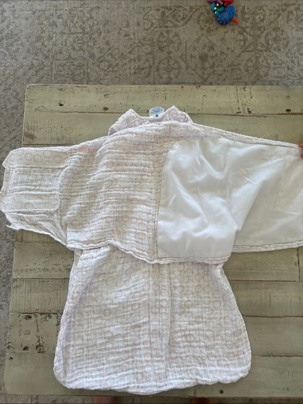 Halo Pink Muslin 3-6 Months Swaddle Sleep Sack
